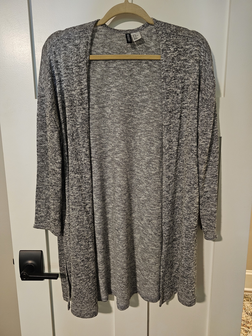 H&M Gray Open-Front Lightweight Cardigan